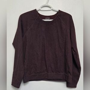 Arc'teryx Momento Centre Womens Sz M Berry Terry Crewneck Boxy Cozy Sweatshirt